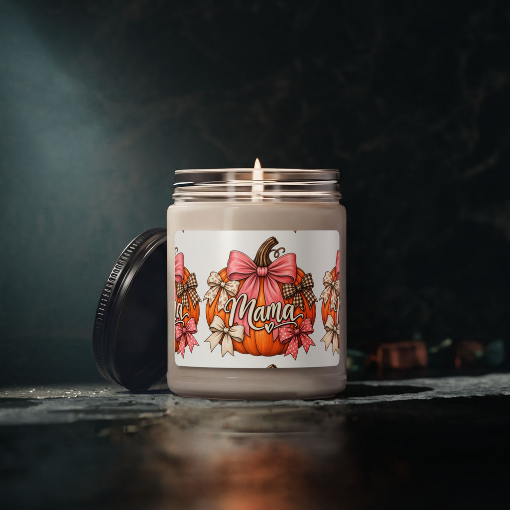Mama Pumpkin Candle MRSM1 | 9oz Soy Jar, Autumn Mom Design