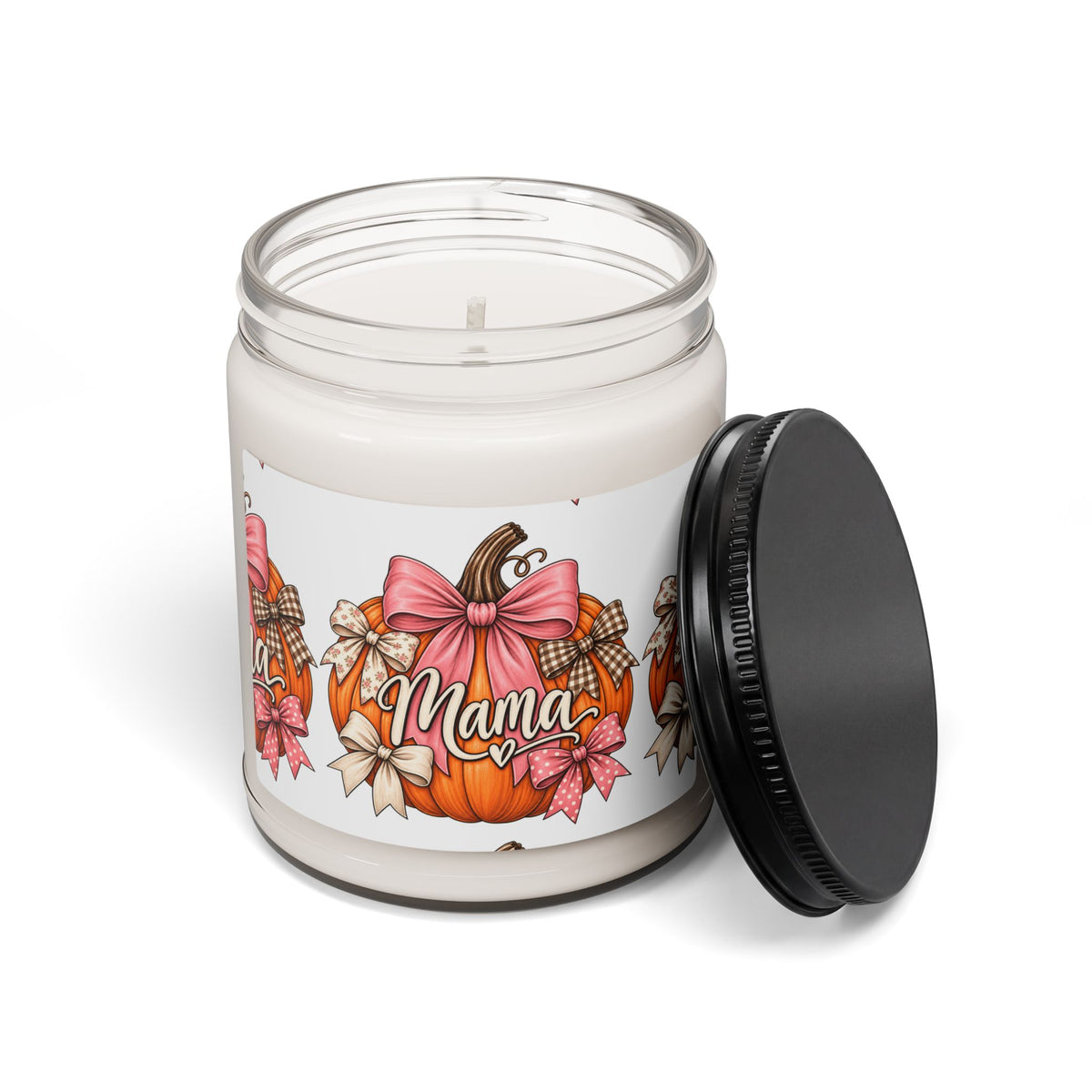 Mama Pumpkin Candle MRSM1 | 9oz Soy Jar, Autumn Mom Design
